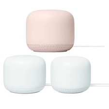 Google Nest WiFi-AC2200 2nd Gen Router and Access Point - 3 Pack Sand  Snow