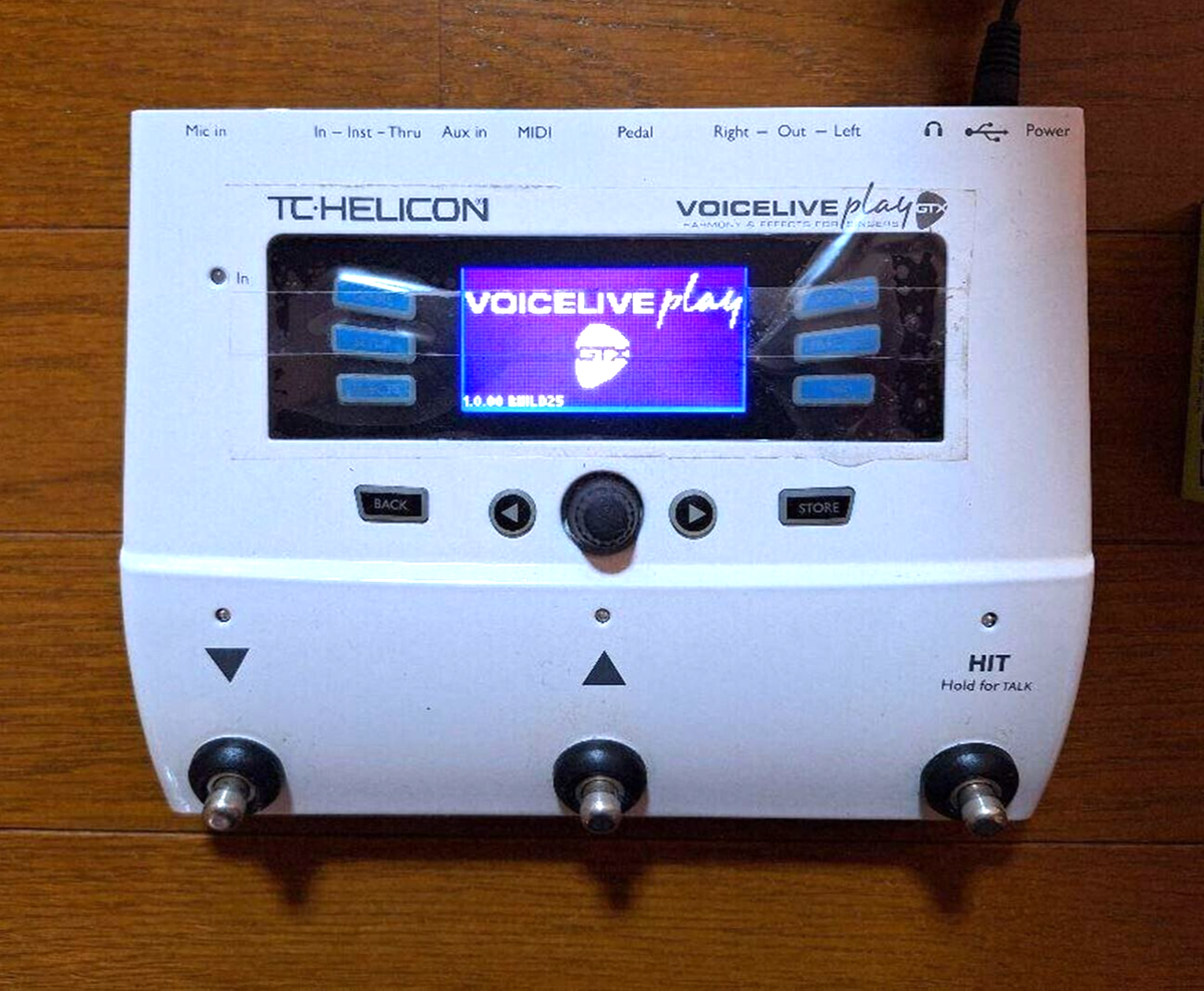 TC HELICON VoiceLive Play GTX Vocal Effect Processor Pedal Used 