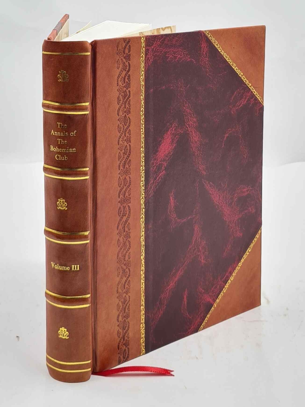 Bohemian Club Annals Vol-3 1895 Leather Bound Edition