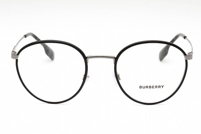 メガネ Burberry Glasses Frame BE1373 1003 Black Round l BURBERRY BE1373 1003 Eyeglasses Gunmetal Black Frame 51mm | eBay