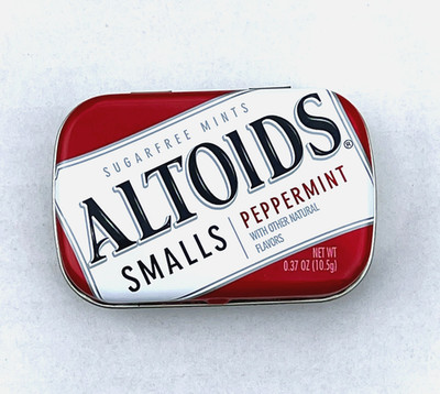 Altoids Smalls PEPPERMINT - Metal Tin EMPTY
