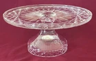 Vintage WATERFORD CRYSTAL Alana/Comeragh 10" Footed Cake Stand Pedestal