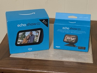 Amazon Echo Show 5 (3rd Gen) & Stand W USB Port Both Charcoal, Both New & Sealed