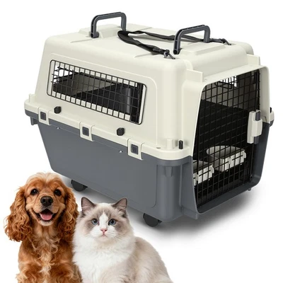 MARKENLOS Pet Transportbox Flugzeugtaugliche Kleintier Hundetransportbox Grundausstattung