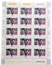 Agnes Varda Cinema Art France 2024 Block Sheet Stamps Coin Date New MNH