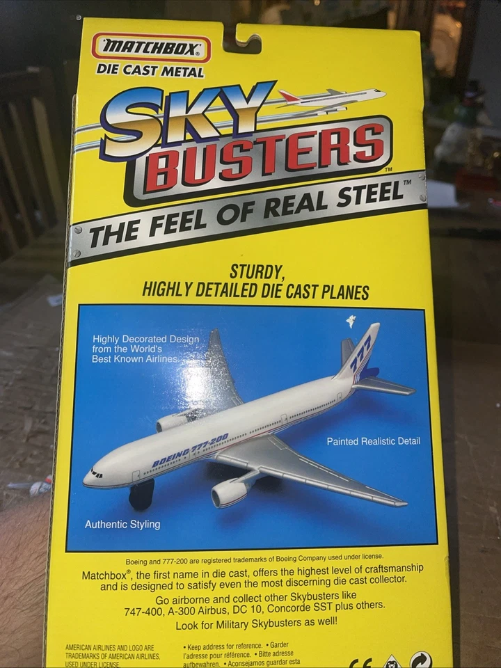 Tyco Matchbox Sky Busters Diecast 3 Pack Concorde, A300, Cessna Nuevo en caja Foto 4 de 4