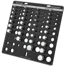 42 Nut and Bolt Thread Checker, Bolt Size and Thread Gauge, 19 Standard & 15 Met