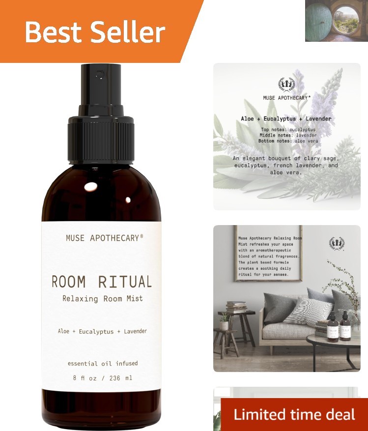 Room Ritual Aromatic Mist - 8oz Relaxing Room Spray with Natural Essential Oils
