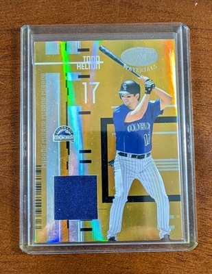 2005 Leaf Certified Materials Todd Helton Mirror Gold /25   GU Jersey #141