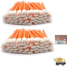 Versatile Orange Foam Cleaning Swabs - 200 Pack for Electronics  House Uses