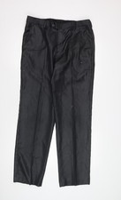 Stefano Conti Men's Black Suit Trousers Size 34