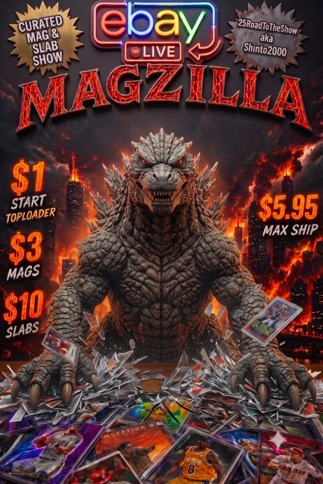 🔥CURATED MAGZILLA HEAT🔥 - $1 $3 $10 Start Singles - MON 7/27 9pm