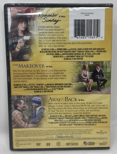 Hallmark Triple Feature Remember Sunday The Makeover Away & Back DVD - Picture 2 of 2