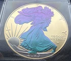 2025 Colour In Richness USA American Eagle Hologram 1 oz .999 Silver Coin.