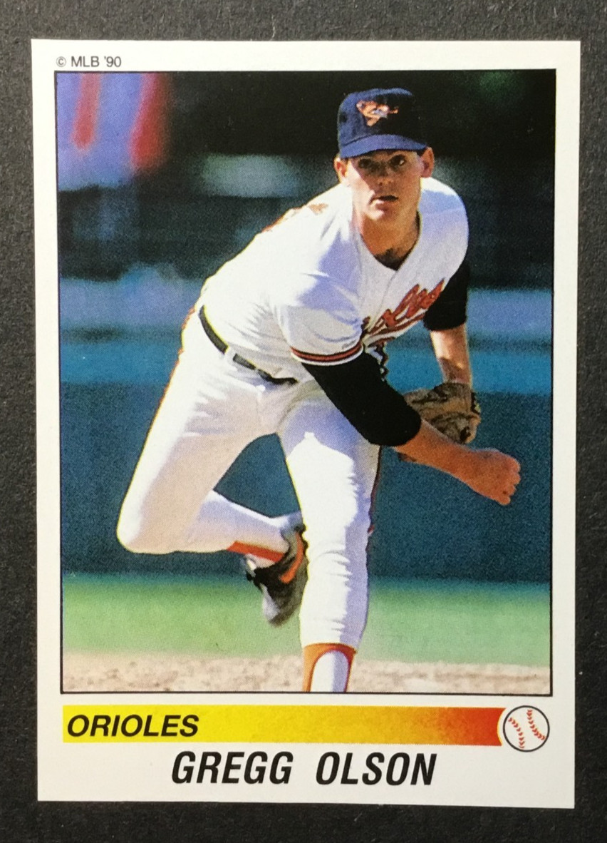 #2 Gregg Olson - 1990 Panini Baseball Stickers - Pick Your Card
