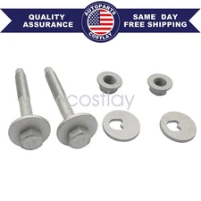 2PCS Lower Rear Suspension Toe Alignment Eccentric Bolt Nut Kit For VW AUDI SEAT