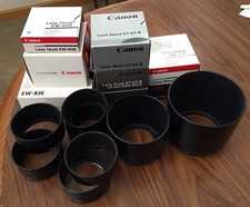 Canon Lens Hood Lot Of 16