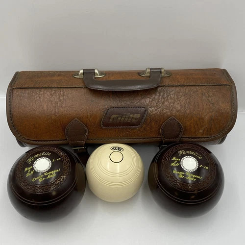 Henselite Crown Conquest Deluxe Bowls 2-10  Bias 2 Full With Jack and Bag    B14