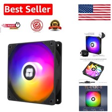 120mm ARGB CPU Fan with 4-Pin PWM for Silent Cooling and Custom Lighting