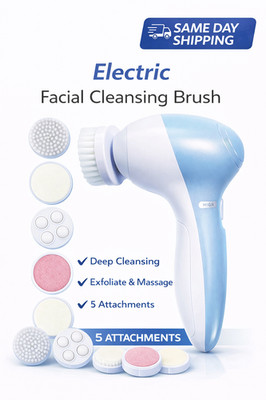 Electric Facial Cleaner 5 in 1 Face Cleansing Brush Wash Machine Spa Skin Care