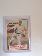 1961 Topps - Baseball Thrills Christy Mathewson #408