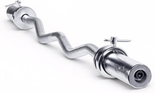 CAP Barbell 47" Olympic EZ Curl Bar for 2-Inch Weight Plates Multiple Options