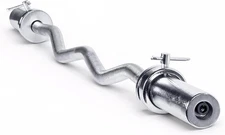 CAP Barbell 47" Olympic EZ Curl Bar for 2-Inch Weight Plates Multiple Options