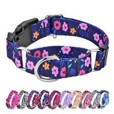 Martingale Collar for Dogs, Adjustable Soft Nylon Dog Collars with Special De...