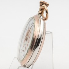 47,7 mm - Antike Herren Taschenuhr Silber 800 Galonné 'PJ' 'G&Sch'