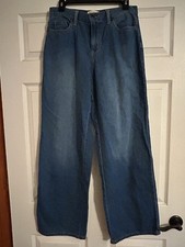 Universal Thread Women's High-Rise Wide Leg Jeans Size 6R Blue
