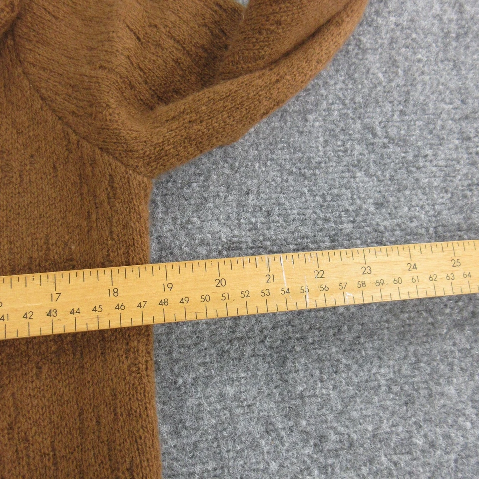 Abrigo para mujer The Cashmere Project pequeño marrón 100 % cachemir chal cuello bolsillos Foto 4 de 4