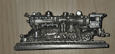 1990 Masterworks Fine Pewter Zinn Lokomotive Figur
