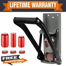 Can Crusher Wall Mounted Aluminum Can Crusher 16oz 12oz 8oz Heavy Duty Recycling