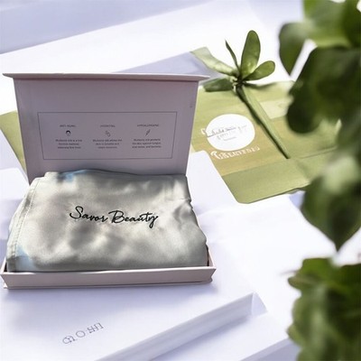 Savor Beauty 100% Mulberry Silk Pillowcase   Luxury Anti-Aging, Hydrating & Hypo