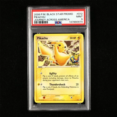 PSA 9 MINT 2006 Pokemon ENG Pikachu 012 Promo(1)