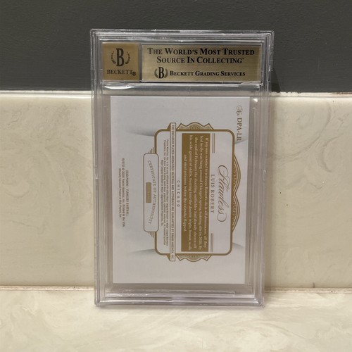 2020 Panini Flawless #14 Luis Robert Dual Patch Auto Ruby RC /20 BGS 9.5/10 - Picture 2 of 2