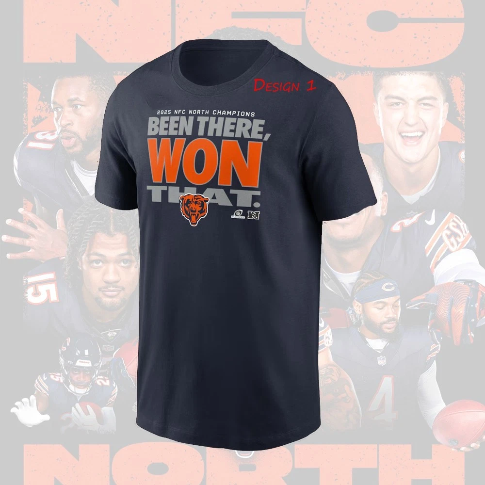 Chicago Bears 2025 NFC North Division Champions T-Shirt