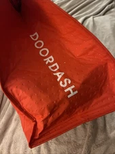 Doordash Logo Insulated Food Delivery Bag Professional Authentic 13×10×15" Carry