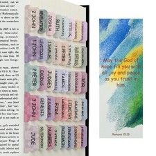 Bible Tabs for Women and Man 75 Boho Theme Bible Index Tabs for Study Bible M...
