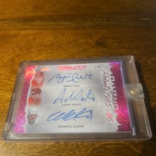2019-20 Leaf SuperlativeDebuts85-86 MagnetaAuto 1/8 Brett Hull/A. Oates/W. Clark