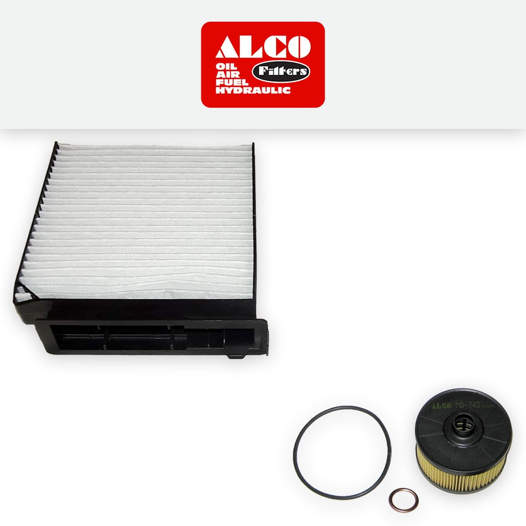 SERVICE KIT for DACIA DUSTER 1.2 TCE 125 ALCO OIL CABIN FILTERS (2013-2018)