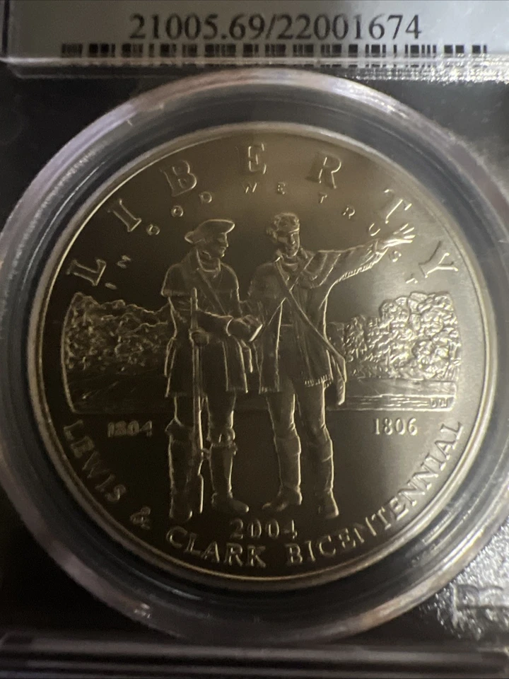 2004-P LEWIS & CLARK COMMEMORATIVE DOLLAR COIN GRADED BY PCGS MS 69 - Image 2 of 4