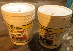 2 Five Gallon Behr Garage Floor Epoxy Grey Paint
