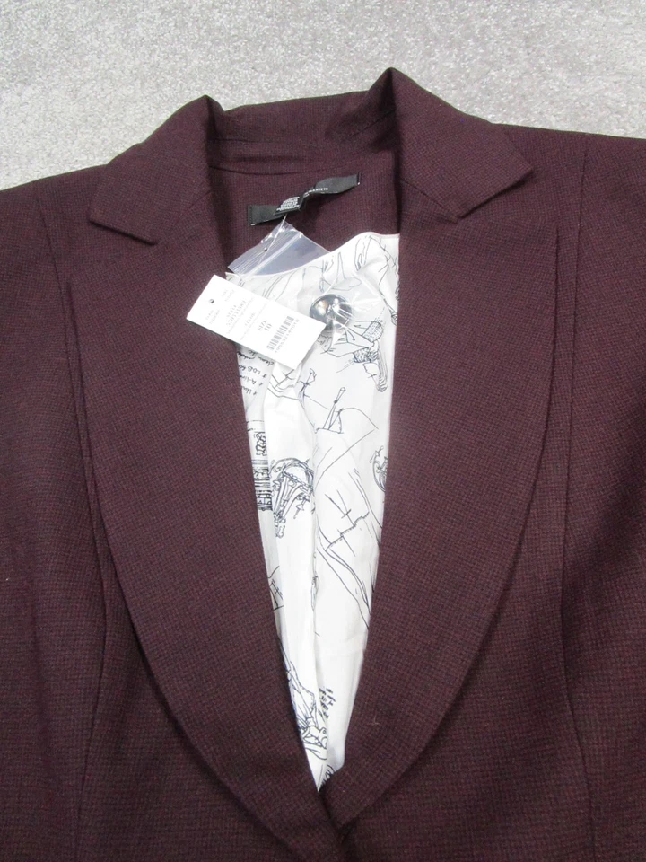 Abrigo deportivo White House Black Market para mujer 10 blazer púrpura nuevo Foto 2 de 4