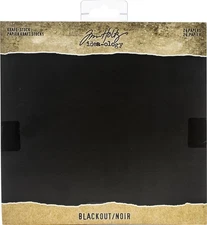 Idea-Ology Kraft Stock Cardstock Pad 8"X8" 24/Pkg-Blackout