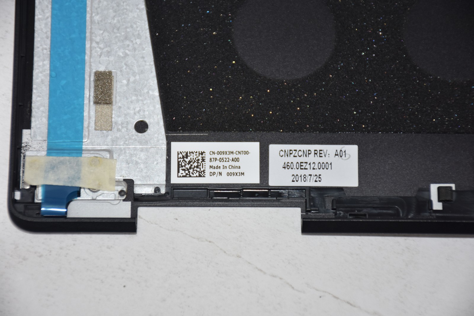 Dell Inspiron 7386 Series 13" Laptop UHD LCD Screen Back Cover 09X3M