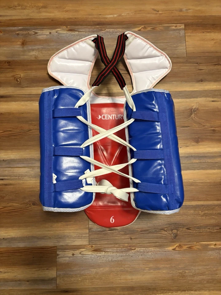 Protector de pecho TKD Century para adultos, talla 6 (XL para adultos). Usado, buen estado Foto 4 de 4