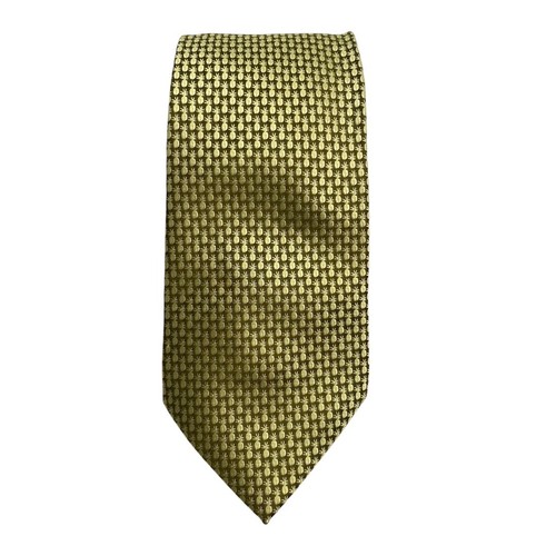 TOMMY BAHAMA MOSS GREEN GOLD SILK TIE PINEAPPLES Handmade Imported Silk A20Q - Picture 2 of 7