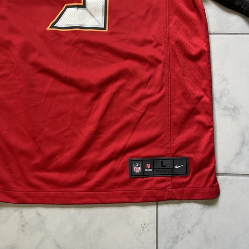 Nike Tampa Bay Buccaneers Jameis Winston Jersey Large Red Mens On Field NFL 3 - Picture 6 of 21
