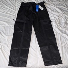 adidas Originals Men's Black Cargo Pants M Elastic Waist IX7348